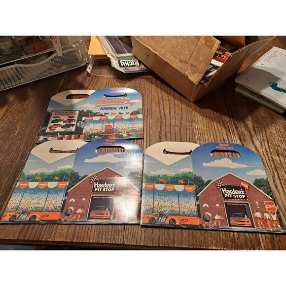 VTG 1990 Hardees Days of Thunder Funmeal Boxes Lot 3 NASCAR Unused Movie Promo - Picture 1 of 6